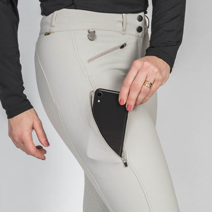 "Katie" Damen-Reithose mit Kniebesatz