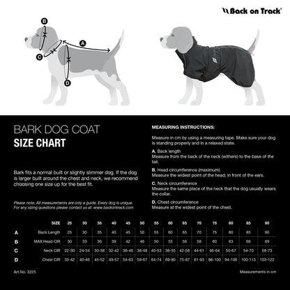 BARK Softshell Dog Coat, High set tail