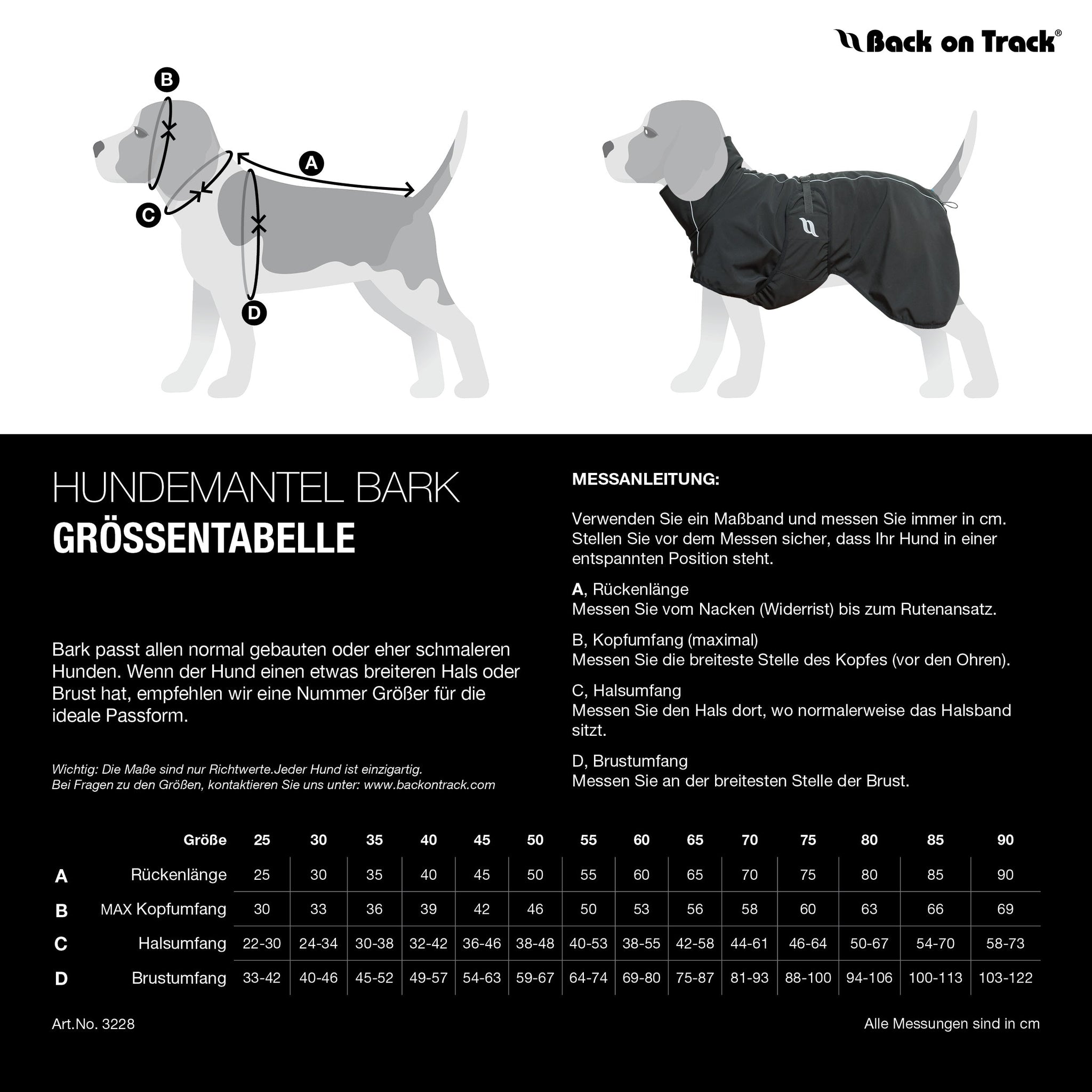"Bark" Allround Hundemantel - Grau