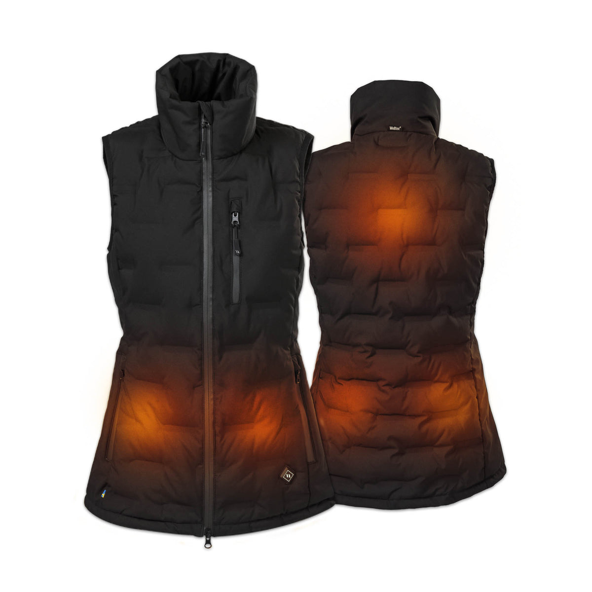 Women's Heated Puffer Vest, style 'Katla'