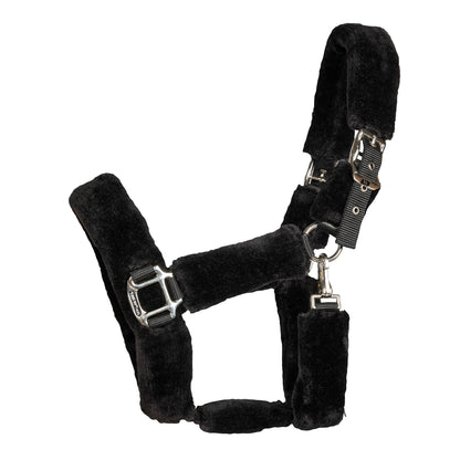 "Audrey" Halter with Faux Fur