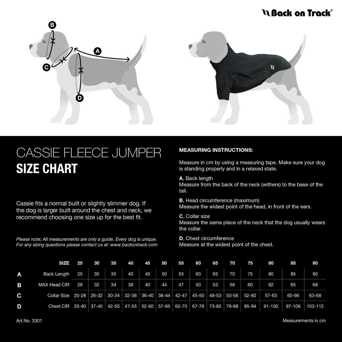 "Cassie" Hundepullover