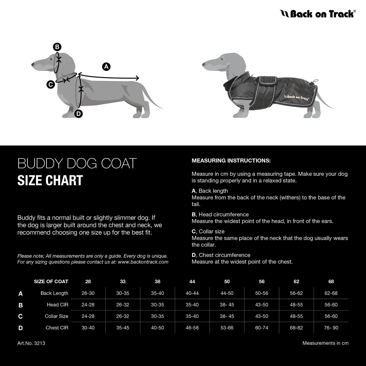 "Buddy" Long Dog Coat